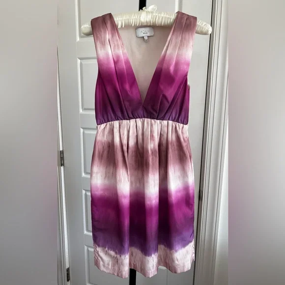Adam Lippes | Dresses | Adam Lippes Pinkpurple Ombr Dip Dye Dress Size 4  Never Worn Made In Nyc | Poshmark